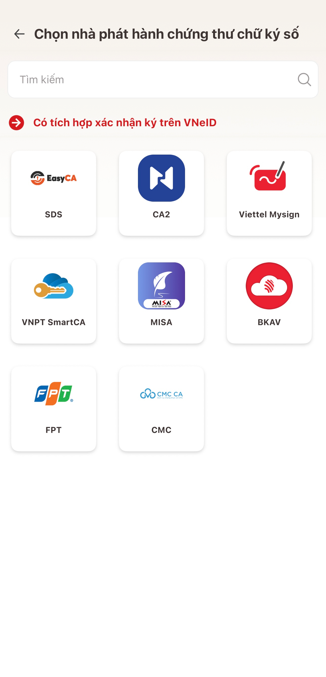 Step 4: Choose an appropriate public digital signature certification service provider (CA)