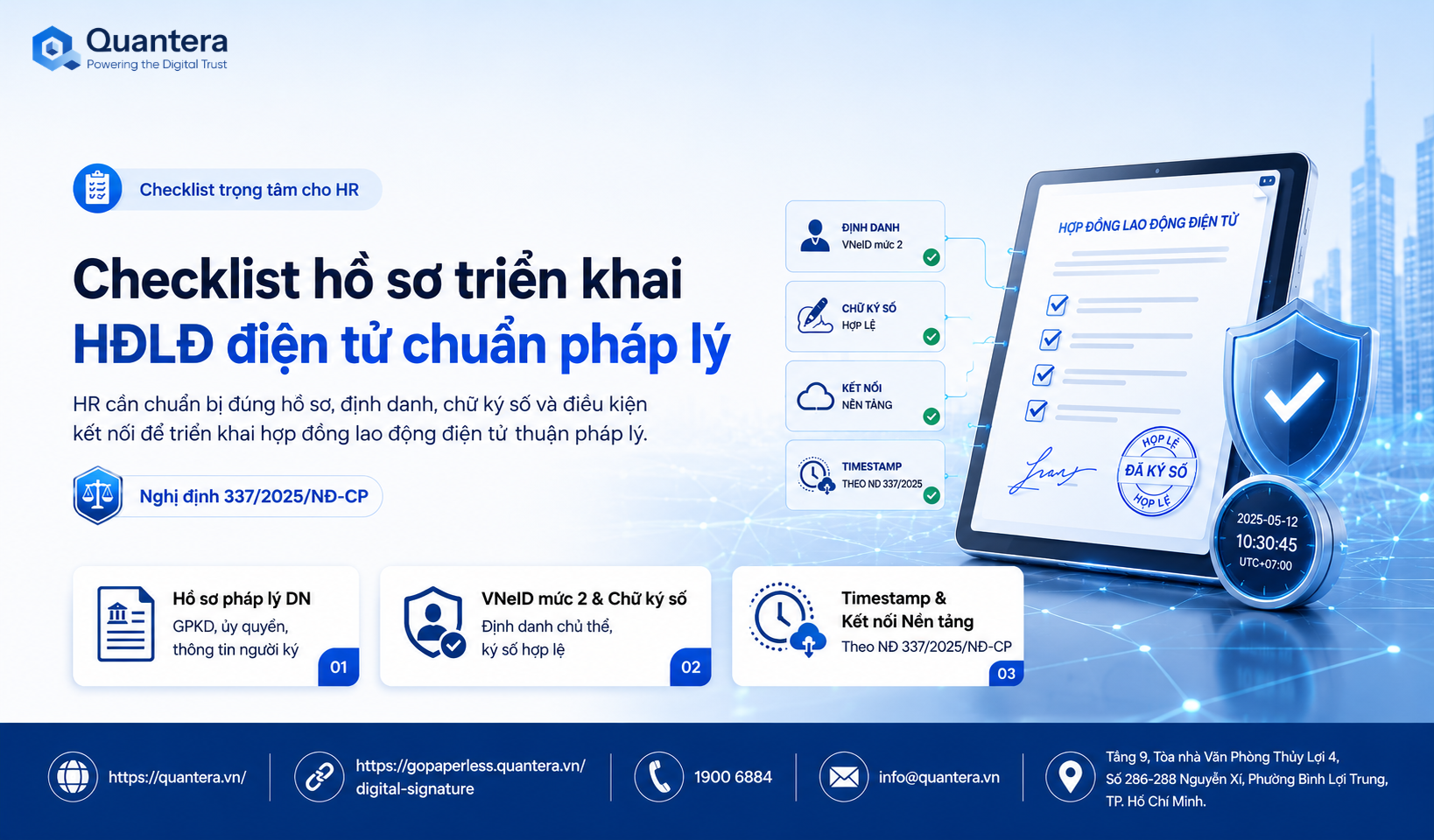 Checklist hồ sơ triển khai hợp đồng lao động điện tử chuẩn pháp lý