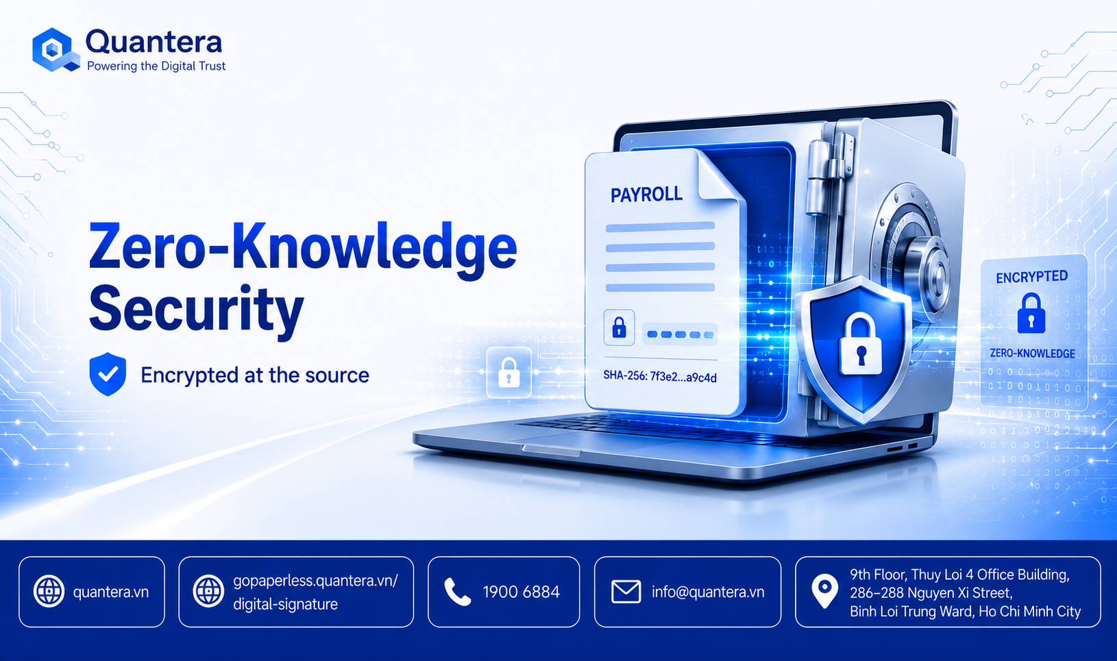Zero-Knowledge Security Application: Absolute protection of payroll data and business secrets like a secure safe