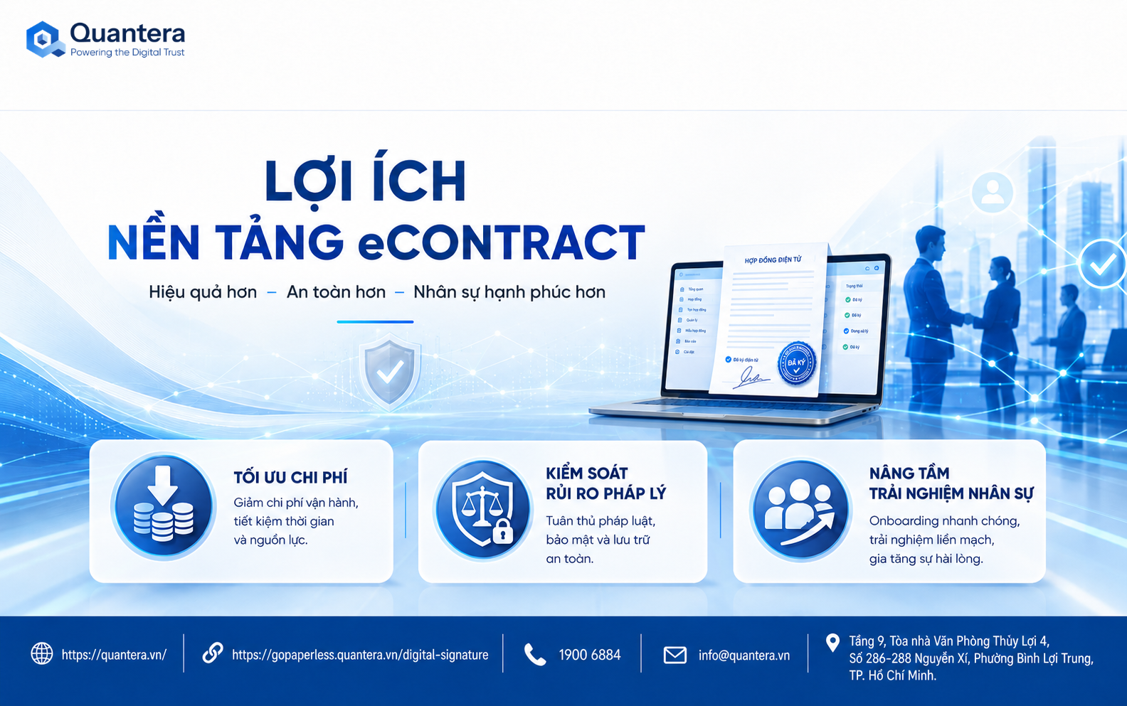 Lợi ích khi ứng dụng nền tảng eContract chuẩn pháp lý cho doanh nghiệp