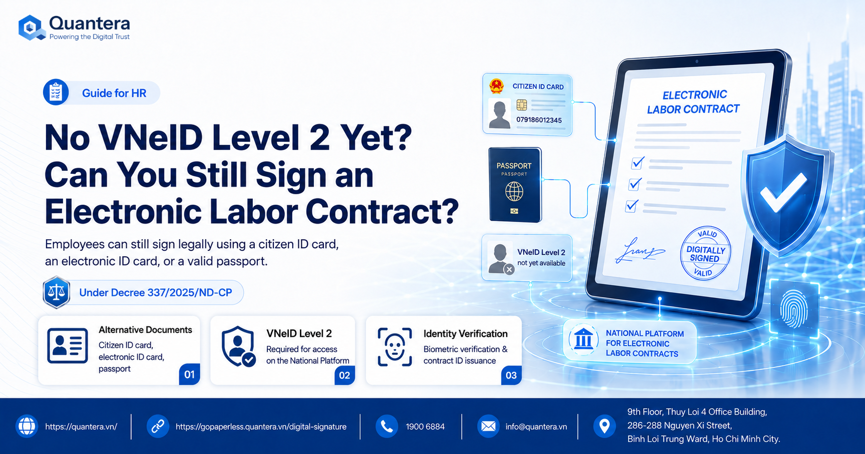 Signing an Electronic Employment Contract Without Level 2 VNeID: A Guide for HR