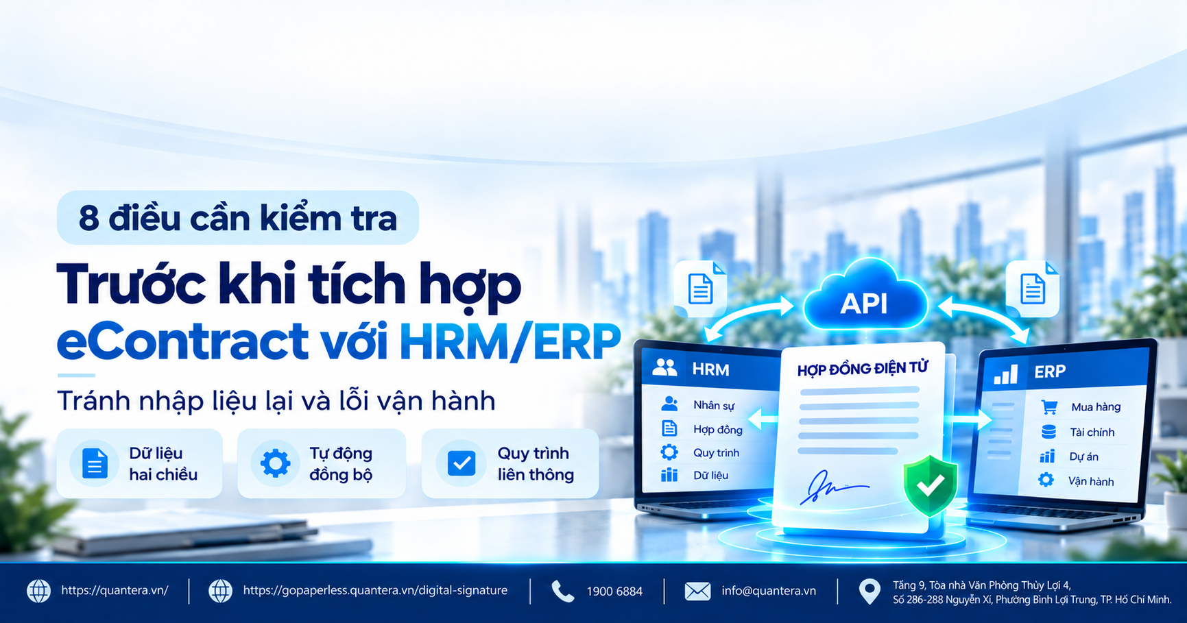 8 điều cần kiểm tra khi tích hợp eContract với HRM ERP