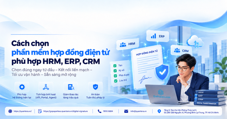 Cách chọn phần mềm hợp đồng điện tử phù hợp hệ thống HRM, ERP, CRM