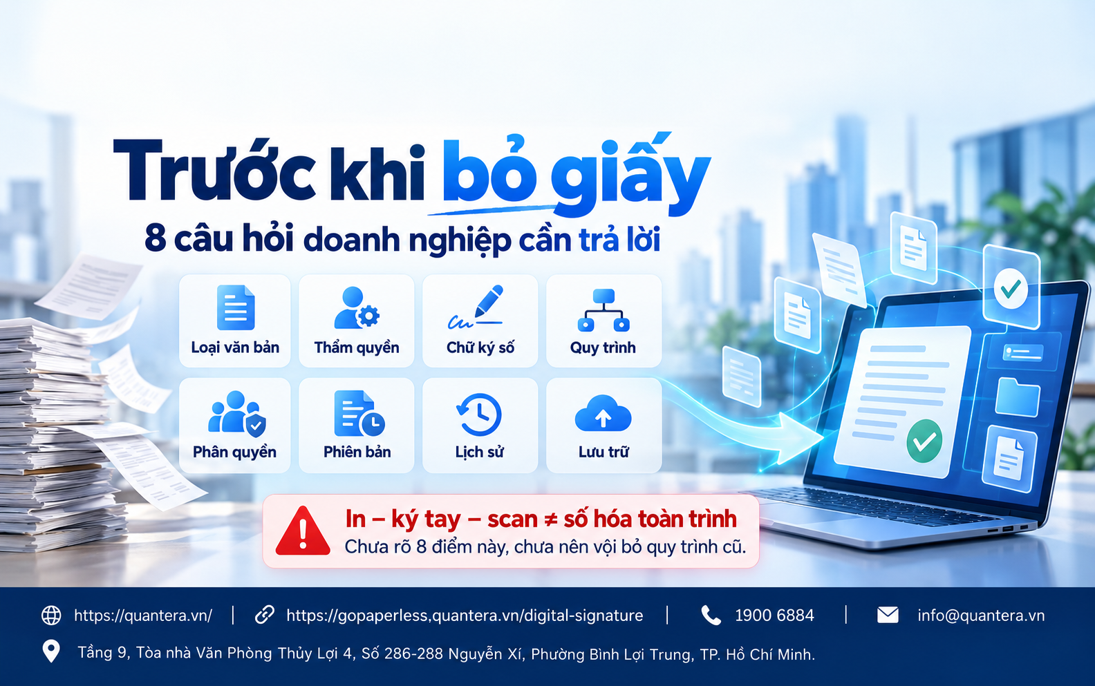 Checklist chuyển quy trình ký duyệt sang văn bản điện tử