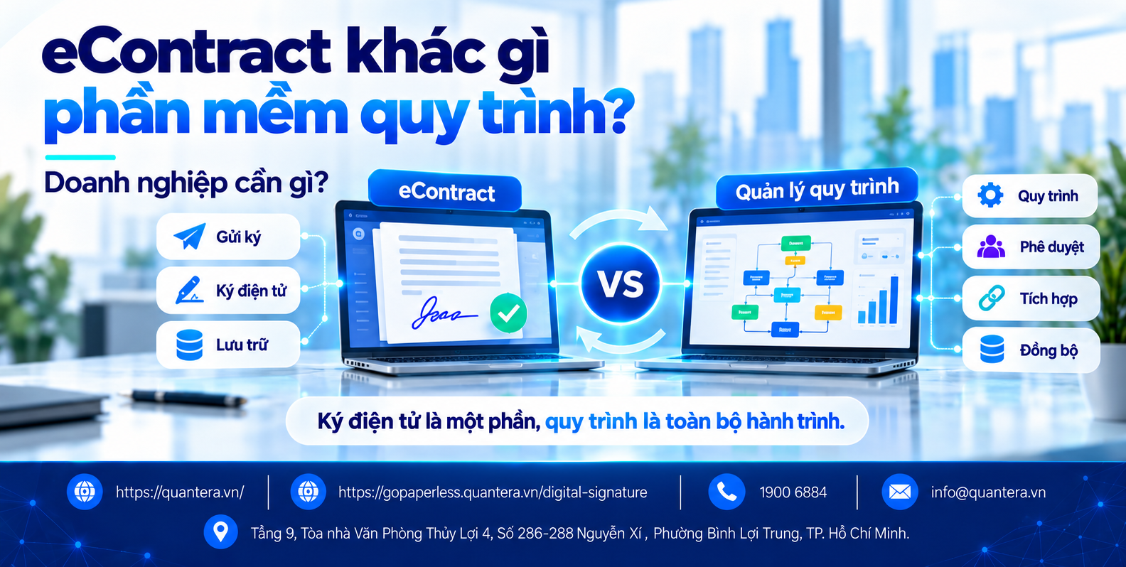 So sánh eContract và phần mềm quản lý quy trình doanh nghiệp