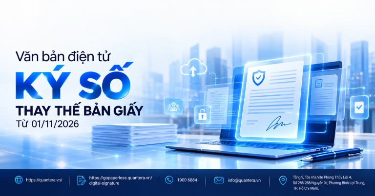 Văn bản điện tử ký số thay thế bản giấy từ 01/11/2026