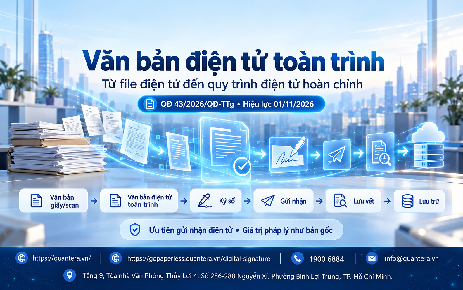 Văn bản điện tử ký số thay thế văn bản giấy từ 01/11/2026